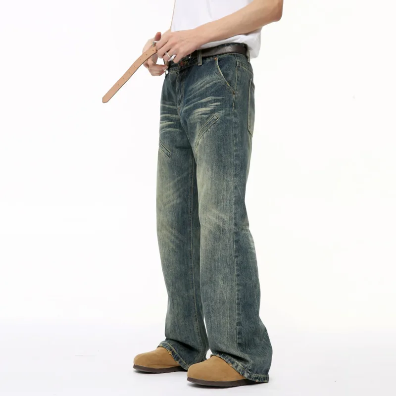 Летние расклешенные брюки NOYMEI новинка 2024 индивидуальные мужские джинсы