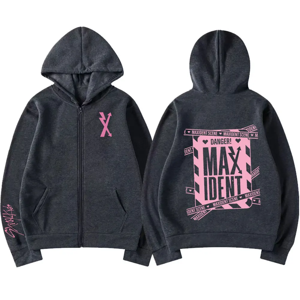 

Stray Kids Zipper Hoodie Korean Fashion Harajuku 2023 Autumn New Coat Women Clothes Kpop Casual Winter Men Oversized Sweatshirts