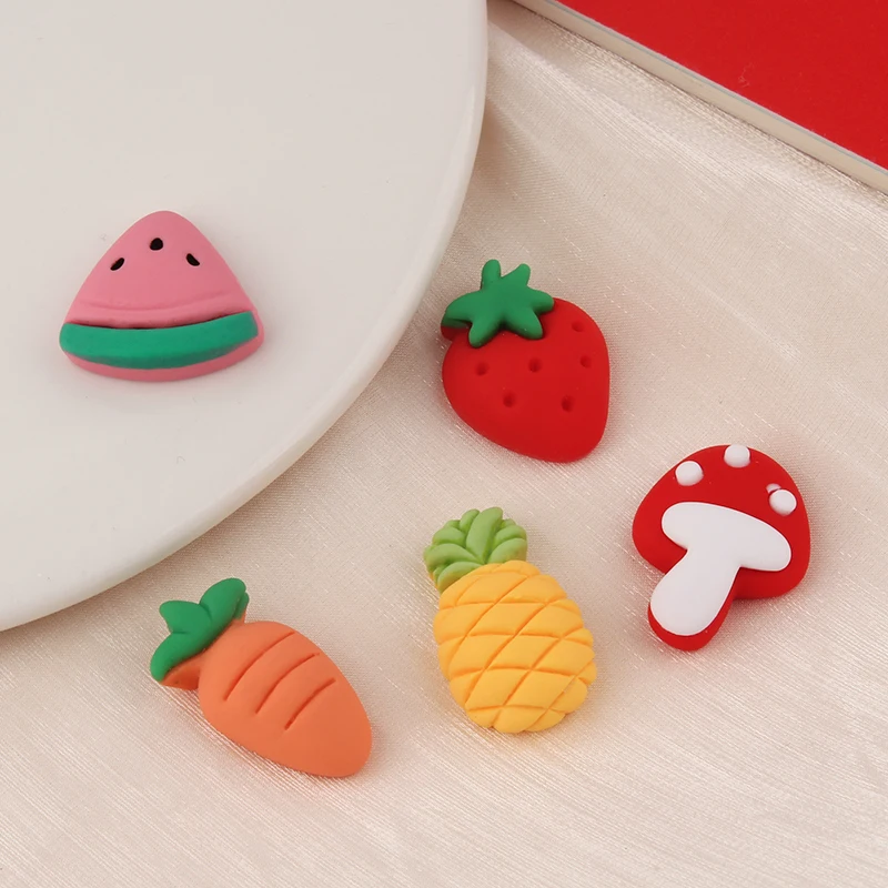 

1 шт. мультяшный фрукт, клубника, искусственная кожа, чехол, ювелирные изделия из смолы, маленькие аксессуары, сделай сам, материал ручной раб...