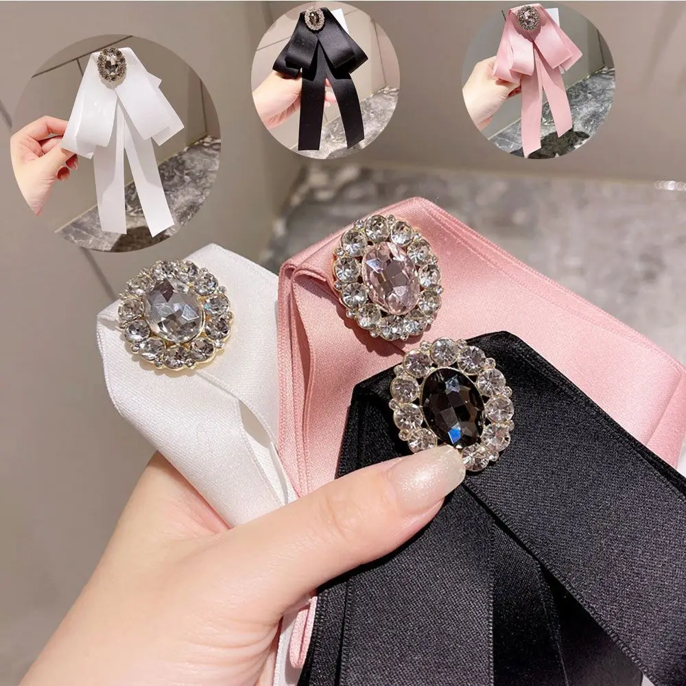 

New Woman Crystal Fashion Dress Bow Tie Brooch Bow