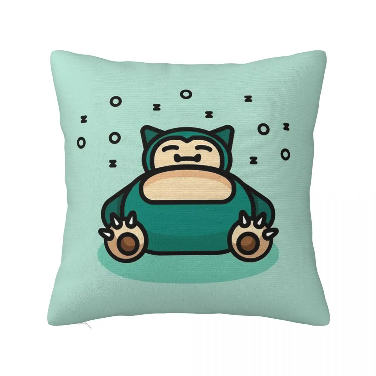 

Snorlax Cute Animal Pillowcase Soft Cushion Cover Decoration Japanese Anmie Throw Pillow Case Cover Seat Dropshipping 45X45cm