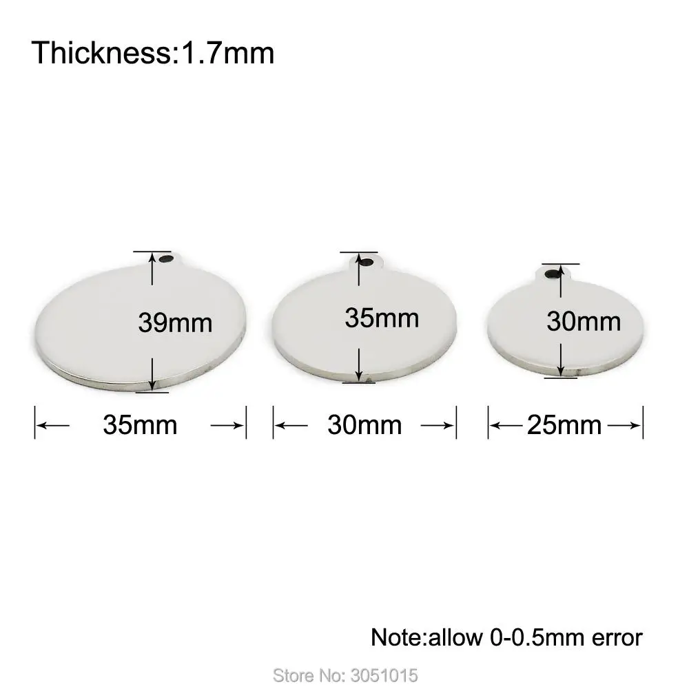 Оптовая продажа 20 шт нержавеющая сталь индивидуальная бирка для собак кошек