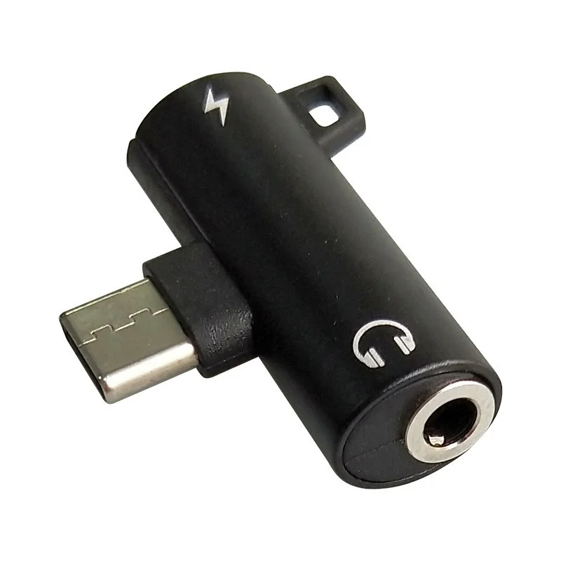 

Petite and Easy To Carry Type-c Two-in-one Audio Adapter Type-c To 3.5mm, Support Call, Charge, Listen To Songs