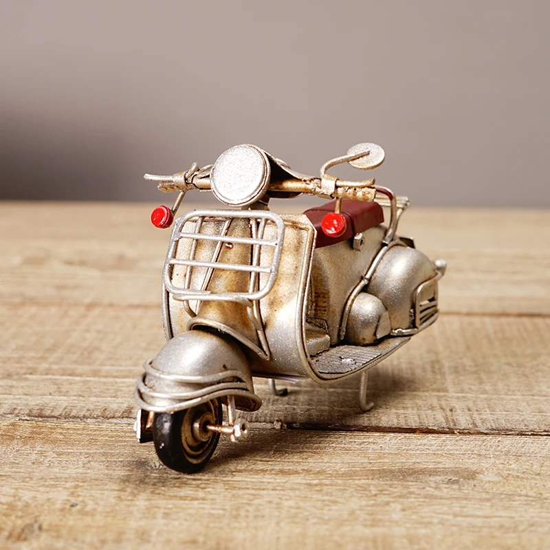 Iron Crafts Small Motorcycle Artistic Decoration Western Restaurant Coffee Shop Milk Tea Shop Decoration Creative Decoration