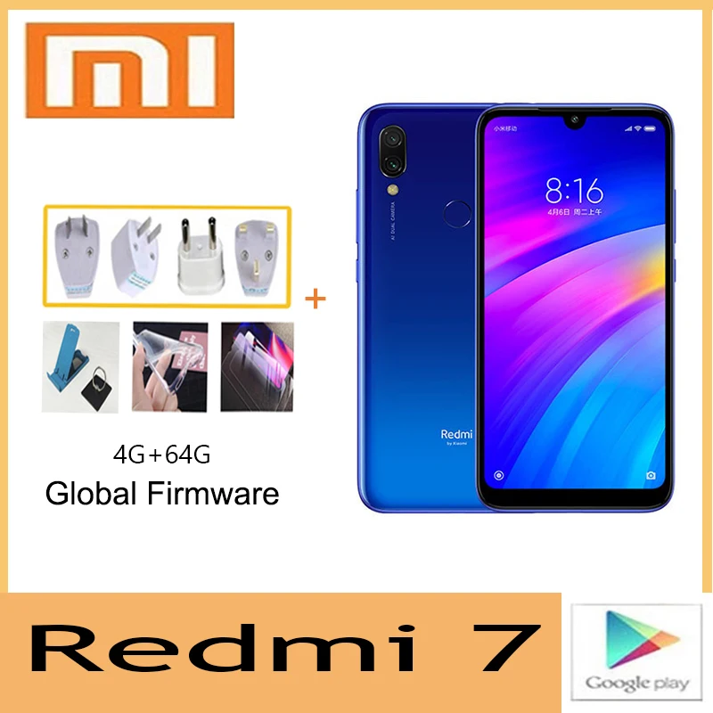 celular global version xiaomi redmi 7 smartphone mobilephone straight talk cell phones unlock android