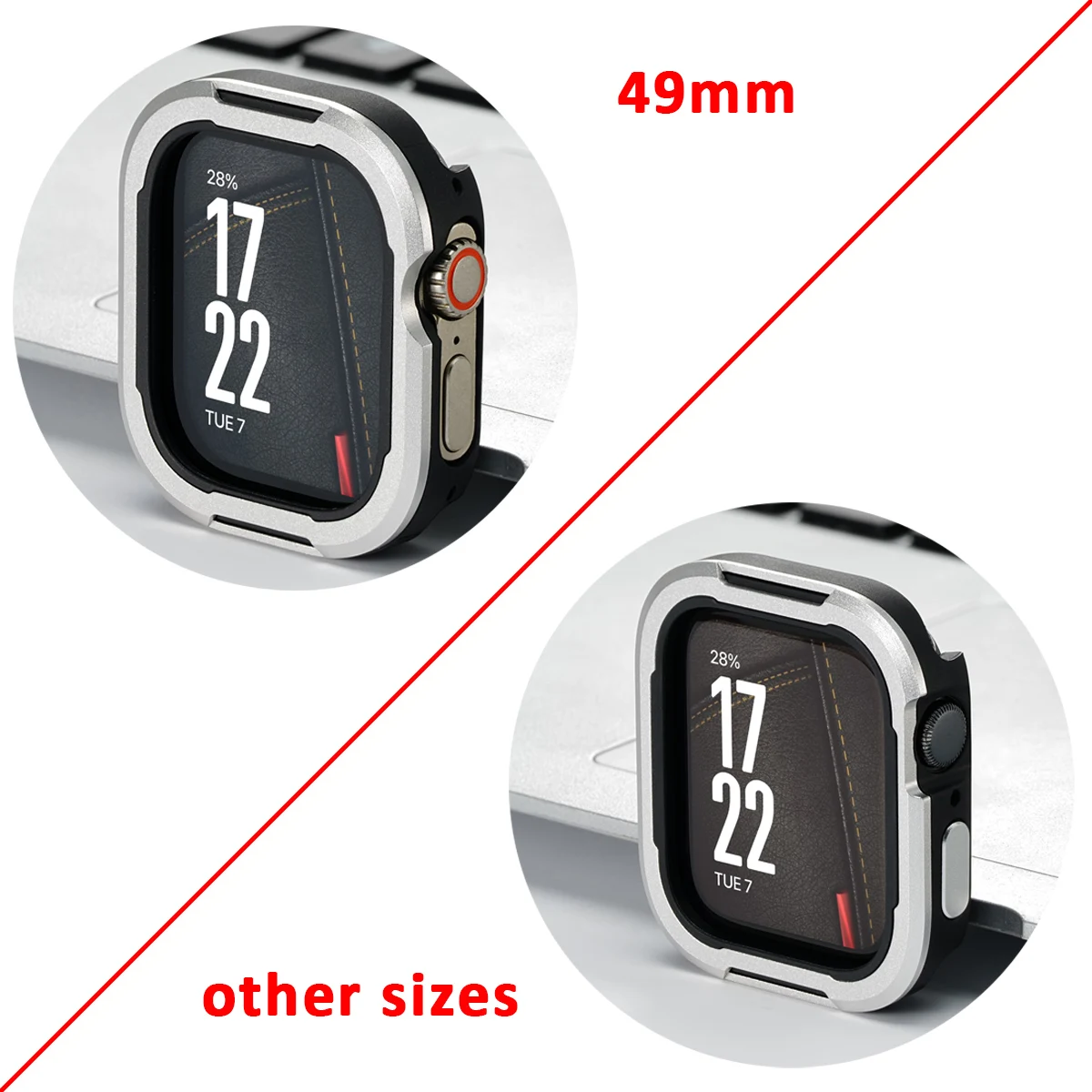 Фото Чехол из сплава и TPU для Apple Watch Ultra 3 2 49 мм, серий 11 10 42 мм 46 мм, прочный защитный бампер для iWatch 9 8 7 6 5 4 41 45 мм 44 40 мм №2