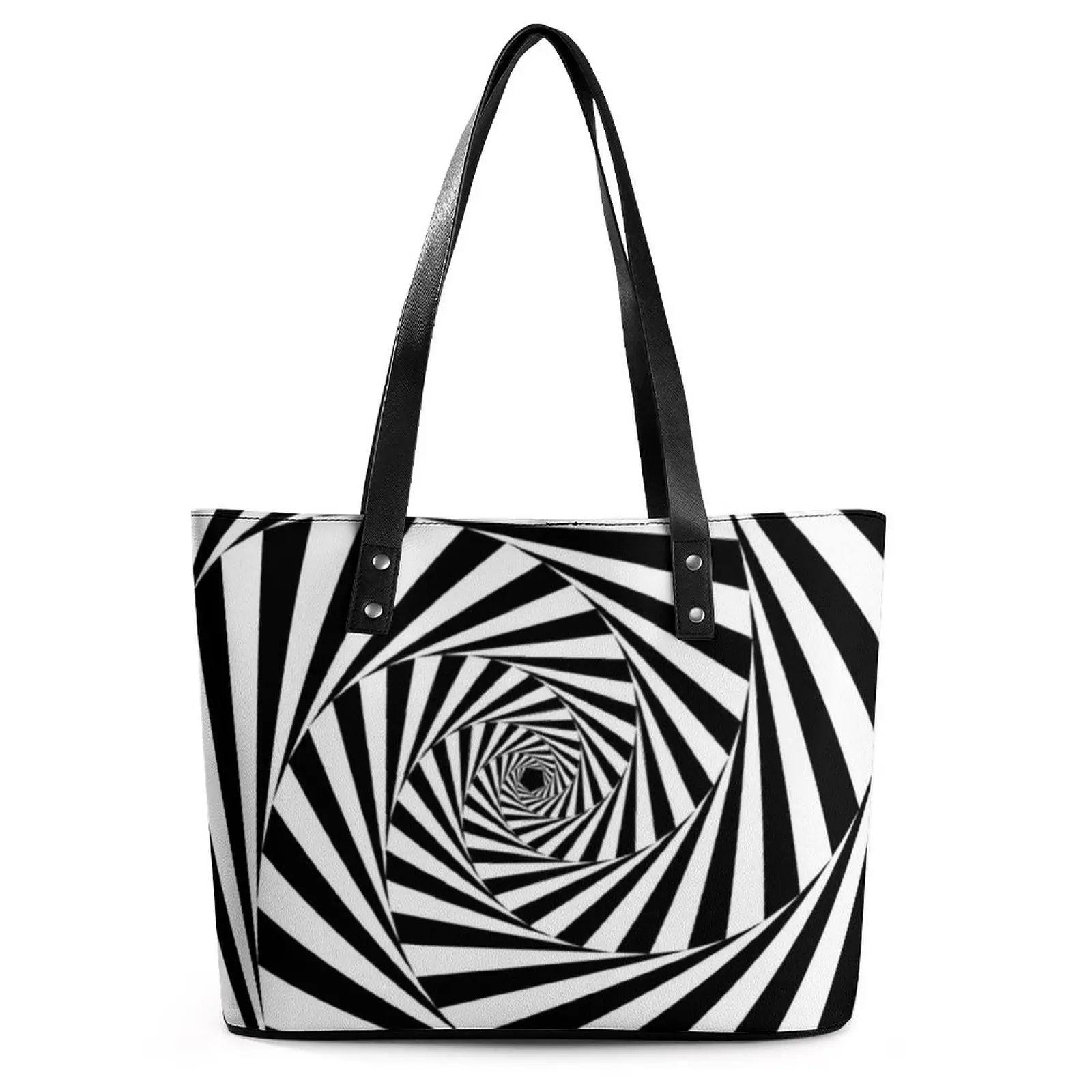

Eyes Optical Illusion Handbags Aperture Spiral Modern Abstract Tote Bag Aesthetic Shoulder Bag Lady Business Designer Hand Bags