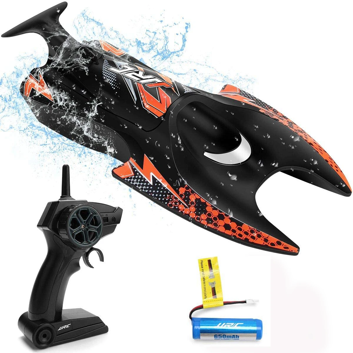 

JJRC 1/47 Scale High Speed RC Boat 2.4G Radio Controlled Boat Ship Remote Controlled Toy 4CH RC Racing Boat Gift For Boy Kids S6