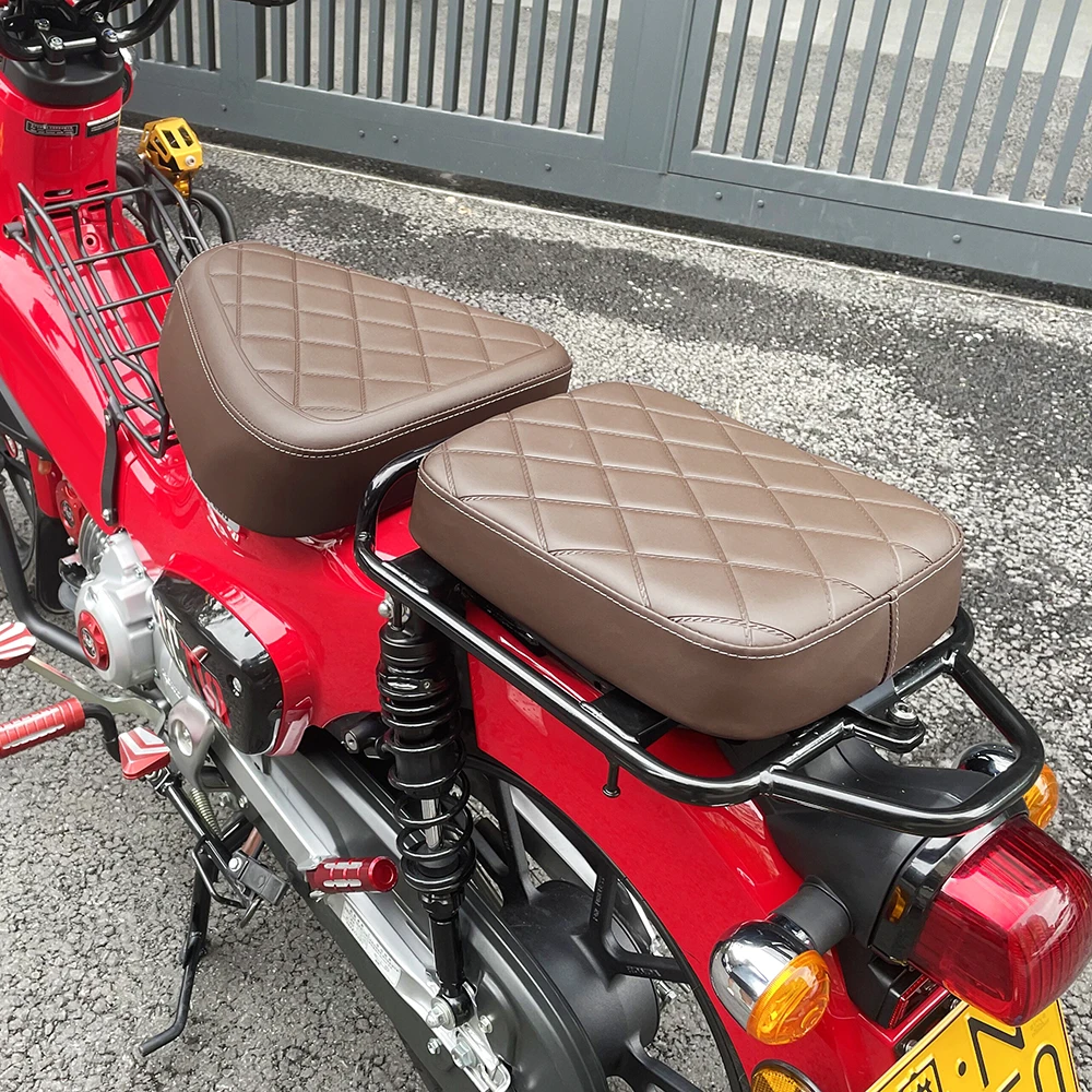 Фото Для Honda Cross Cub 110 CC110 2023: передняя и задняя подушка-накладка на сиденье пассажира, чехол-капот №5