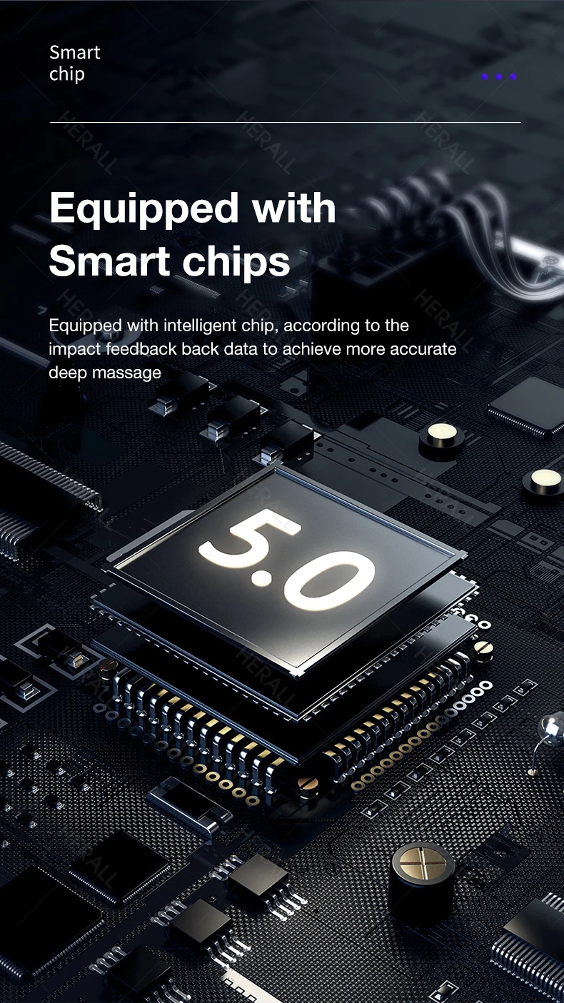 HERALL горячий компрессионный массажный пистолет для глубокой мышечной ткани