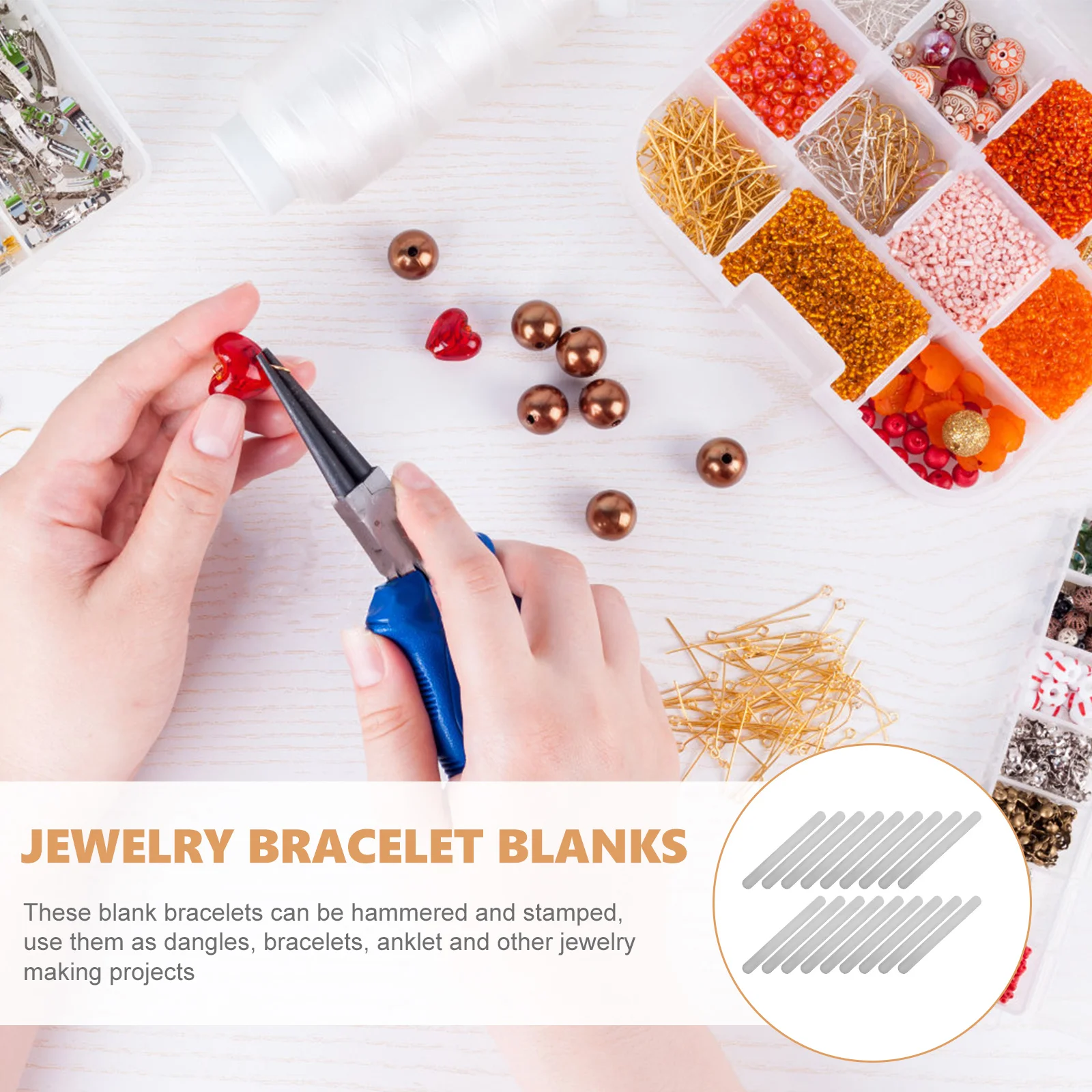 18 шт. браслет из нержавеющей стали заготовки для манжет принадлежности ювелирных