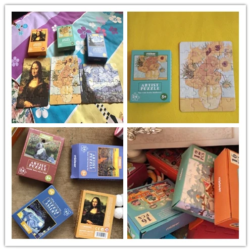 MiDeer Детские пазлы игры 24 шт. бумажный старый мастер Подсолнух детская