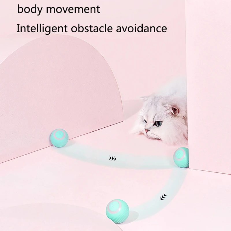 

Electric Cat Ball Toys Smart Cat Toys Automatic Rolling Interactive for Cats Training Indoor Playing