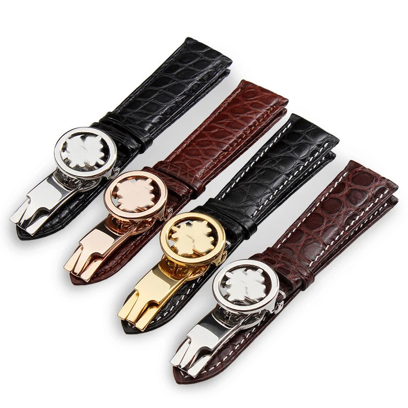 

Crocodile Genuine Leather Watch Strap For PP Patek Philippe Grenade 5167Ax butterfly Buckle 21 22mm Men's Women Watchband Chain