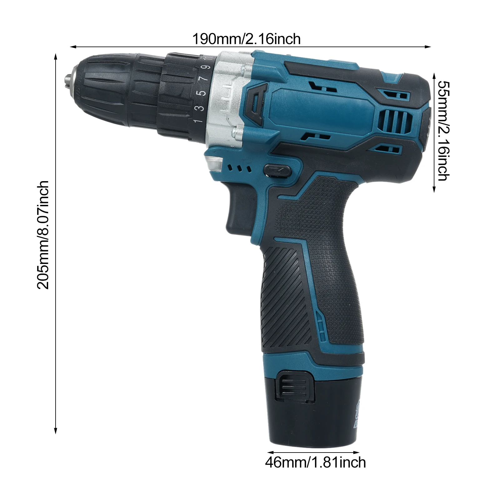 Комплект для чистки аккумуляторной электрической дрели 12 В с аккумулятором 2 0 Ач