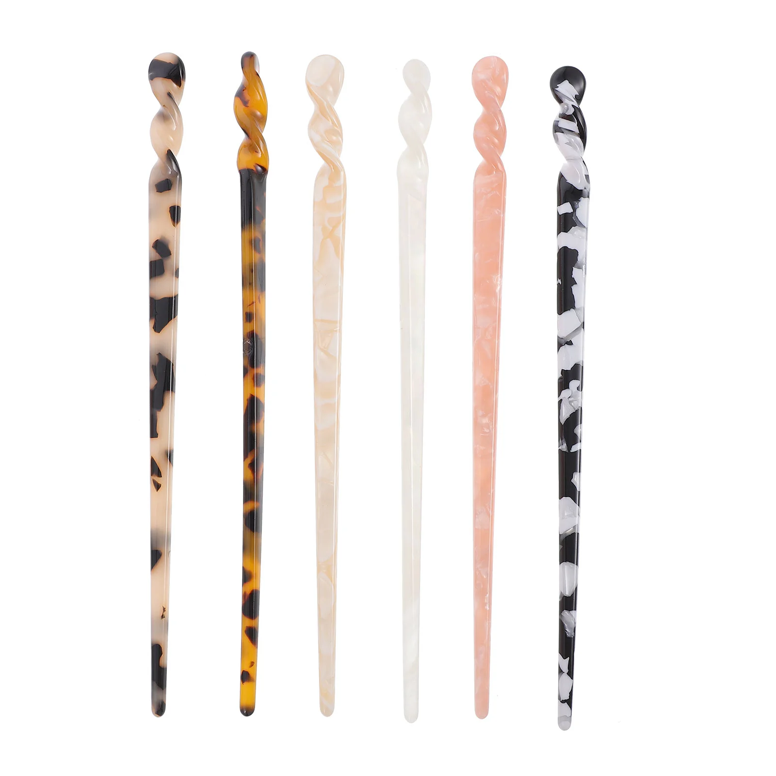 

6 Pcs Hairpin Daily Headwear Chopstick Decorative Chinese Chopsticks Creative Hairpins Shawl Vintage Bun Headdress Classical