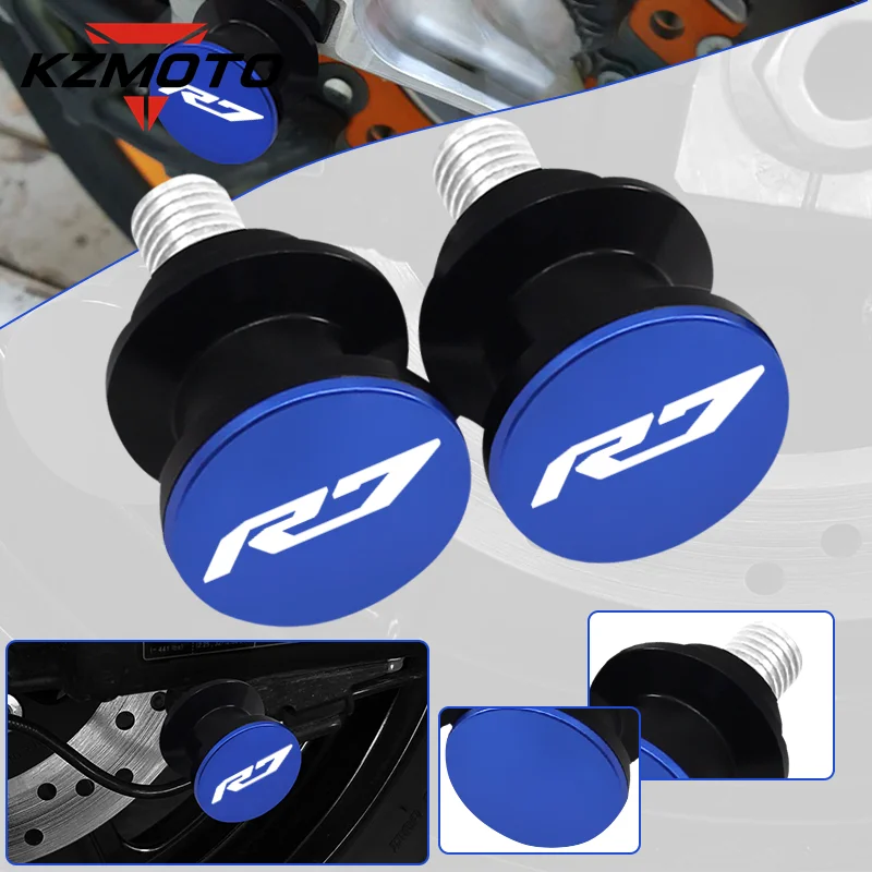 

New Logo R7 Motorcycle CNC Aluminum M6 Swingarm Spools Slider Stand Screws Accessories For YAMAHA YZF-R7 YZF R7 r7 2021 2022
