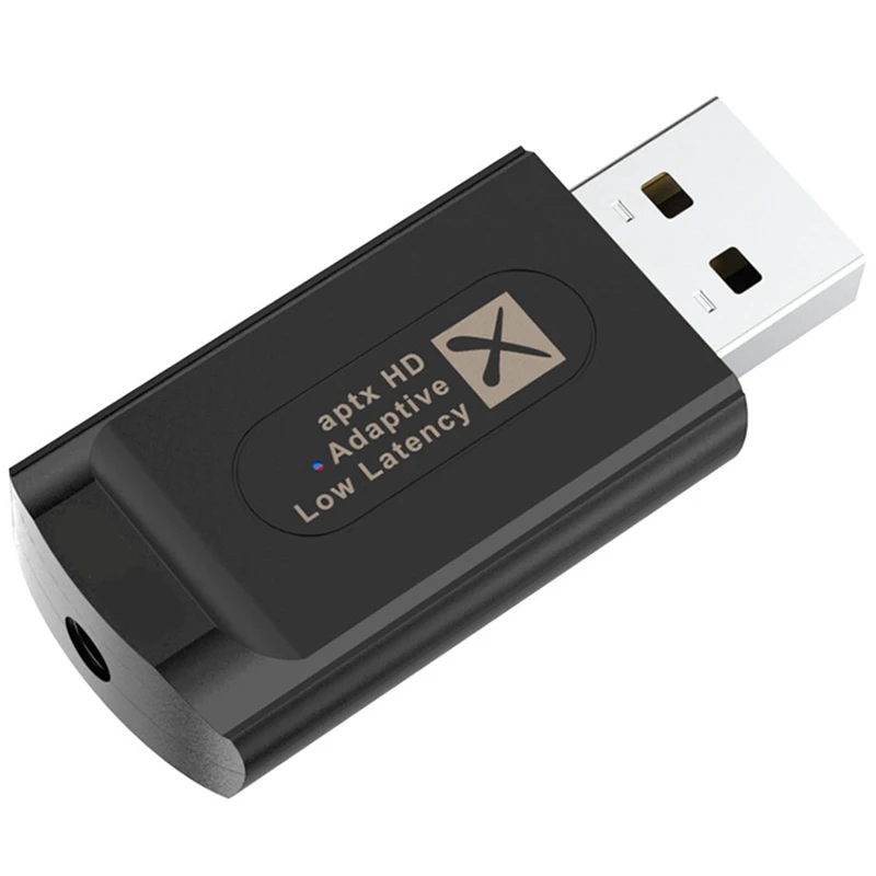 

USB Bluetooth 5.2 Audio Transmitter,Switchable APTX Adptive,Support 1 To 2,Driver-Free,With 3.5Mm AUX Port,For PS4/PS5
