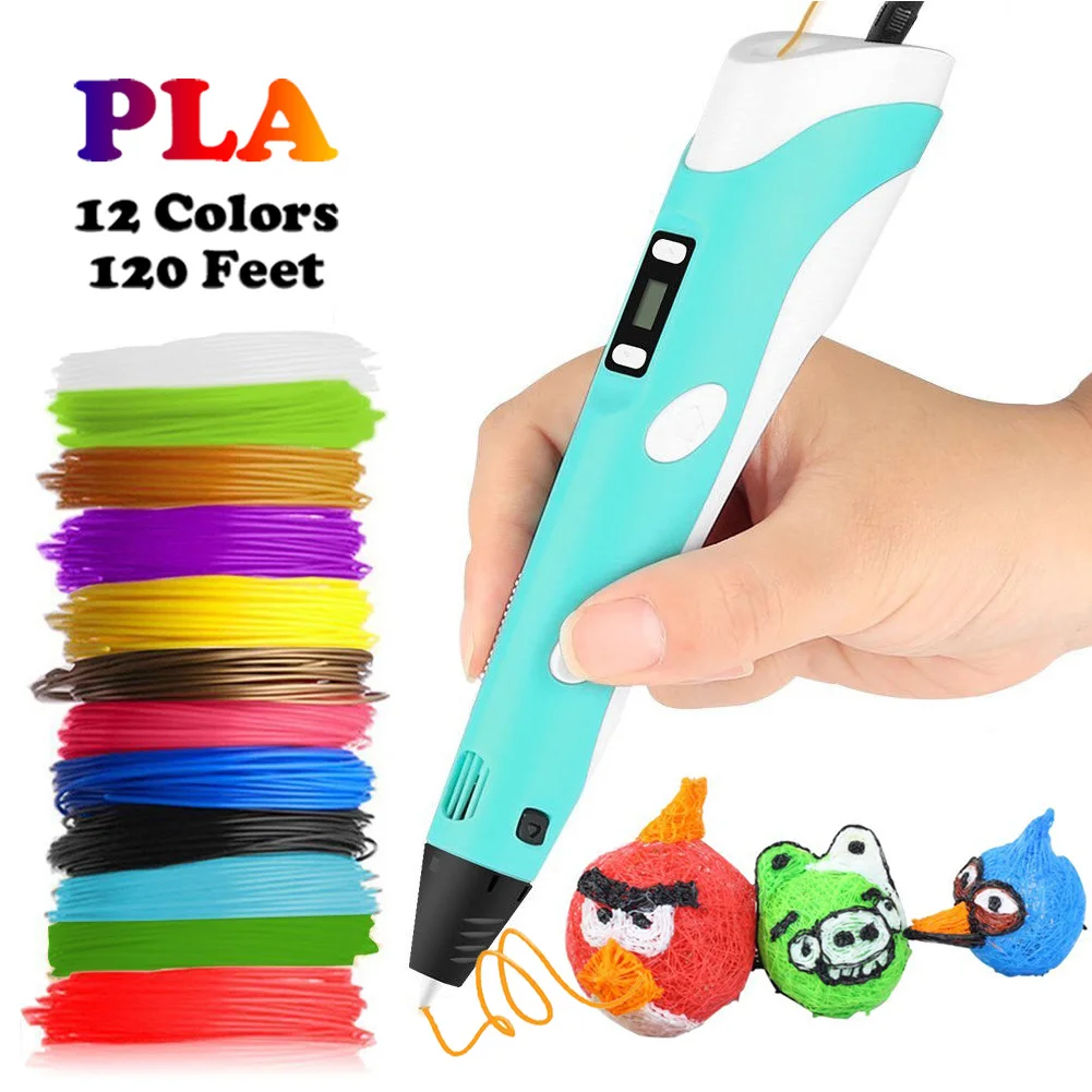 

3D Pen Stift DIY 3D Printer Drawing Pen PLA Filament 1.75mm 3D Printing Pen for Children Kids Christmas Birthdy Gift Toys
