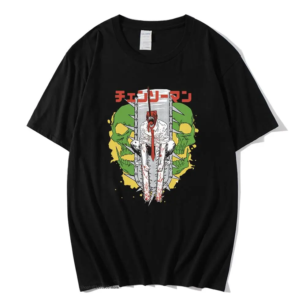 

Chainsaw Man T-Shirts Anime Print Tshirt Y2K Clothes Men's Short Sleeve Hip Hop Top Women Japanese Manga Shirt for Teen Girl Tee