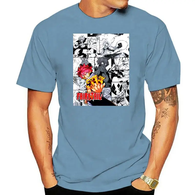 Футболка унисекс с рисунком Феи хвоста насу драгнеель манга полоса аниме