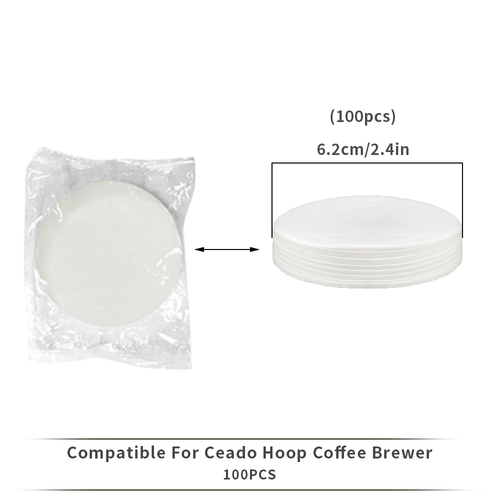 

Бумажные фильтры для кофе Ceado Hoop 100 шт.