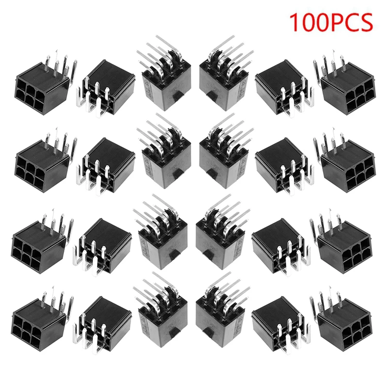 

100 шт., изогнутая игла для компьютера, 4,2 мм, 6P