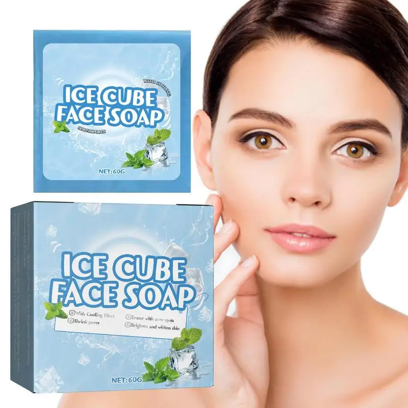 

Facial Soap Bar Moisturizing Gentle Face Wash Bar For Dry To Normal Sensitive Skin Hydrating Ice Cube Soap For Sustainable Skin