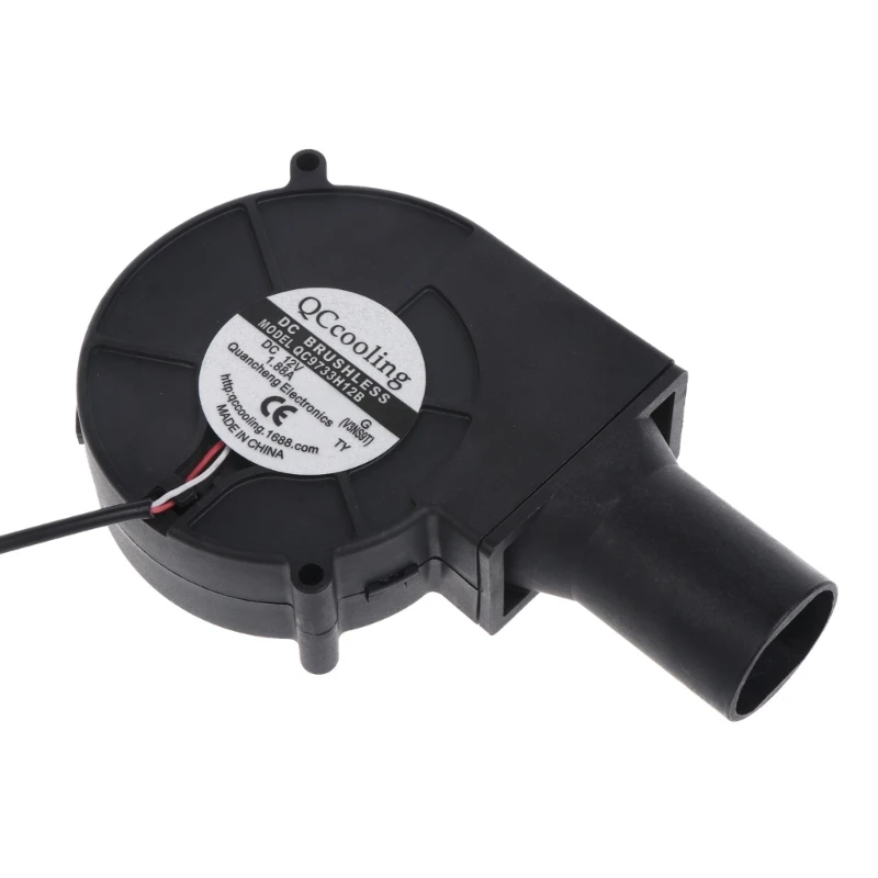 

5V 12V BBQ Fan USB Type C Plug Blower Grill Wood Stove Outdoor Mobile Fan with Air Collecting Duct and on off switch KXRE