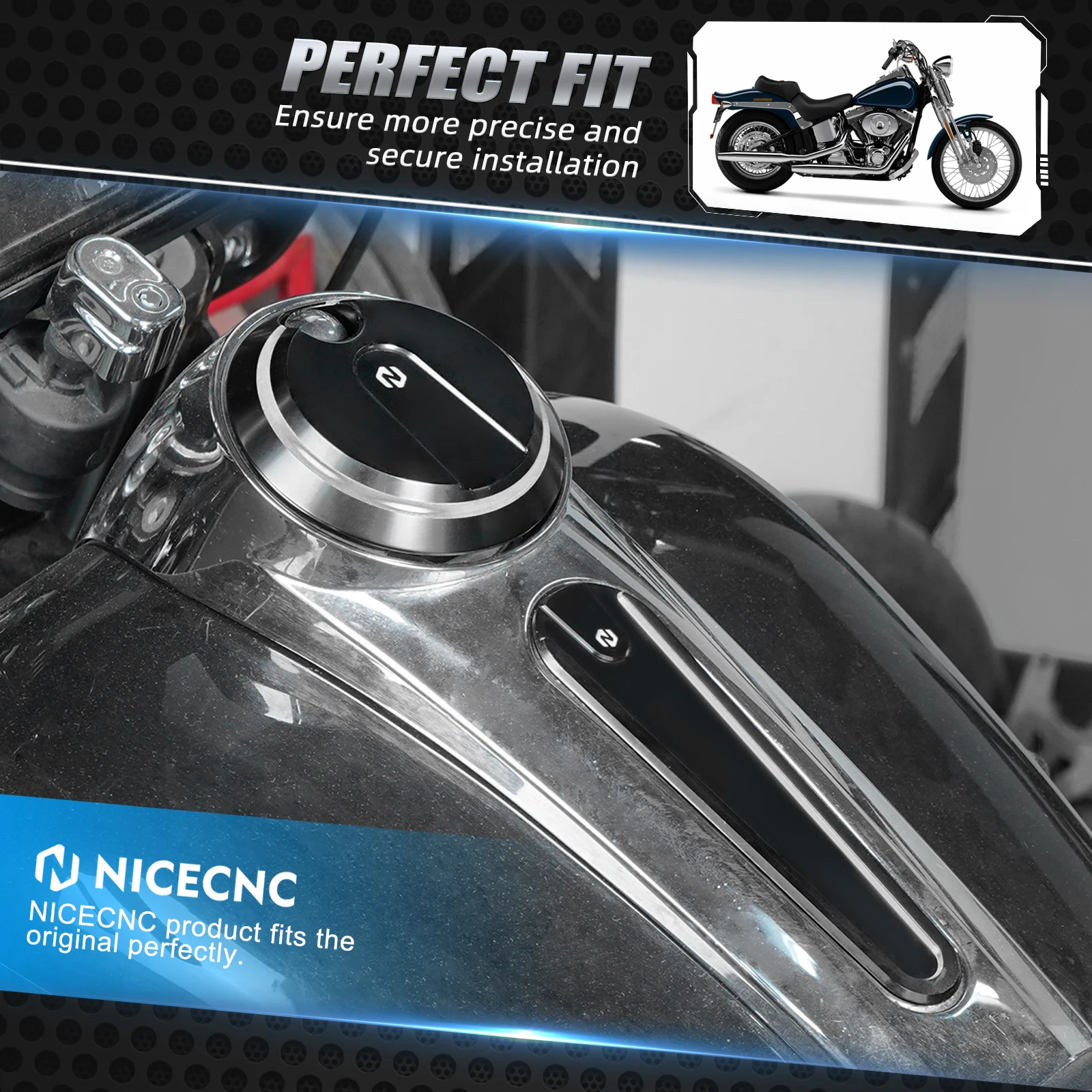 Алюминиевая крышка вставки консоли NICECNC для Harley Street Glide FLHX 2017-2023 Special FLHXS 2017-2020