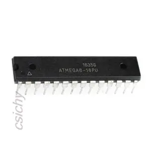 1pcs/lot ATMEGA8 ATMEGA8-16PU ATMEGA8A-PU MEGA8-16 DIP IC DIP-28 8-bit with 8K Bytes In-System Programmable