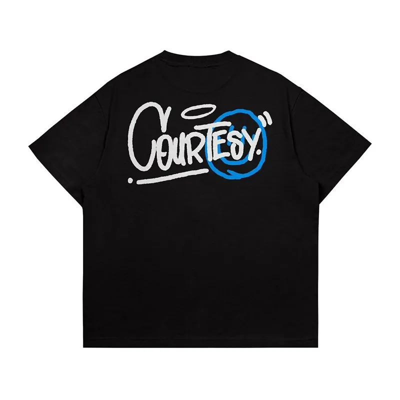 

CouR TESy Print Men Women Fashion Casual Loose Y2K T-shirts Crew Neck Hip Hop Man Funny Tshirt Male Tee Shirt Male Streetwear