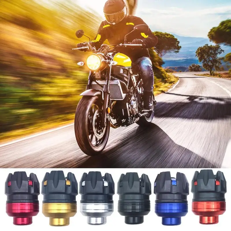 

Motorcycle Front Fork Cup 2Pcs Wheel Crash Protector for Motorcycle Economical Protection Tool for Most Motorbikes and Scooter