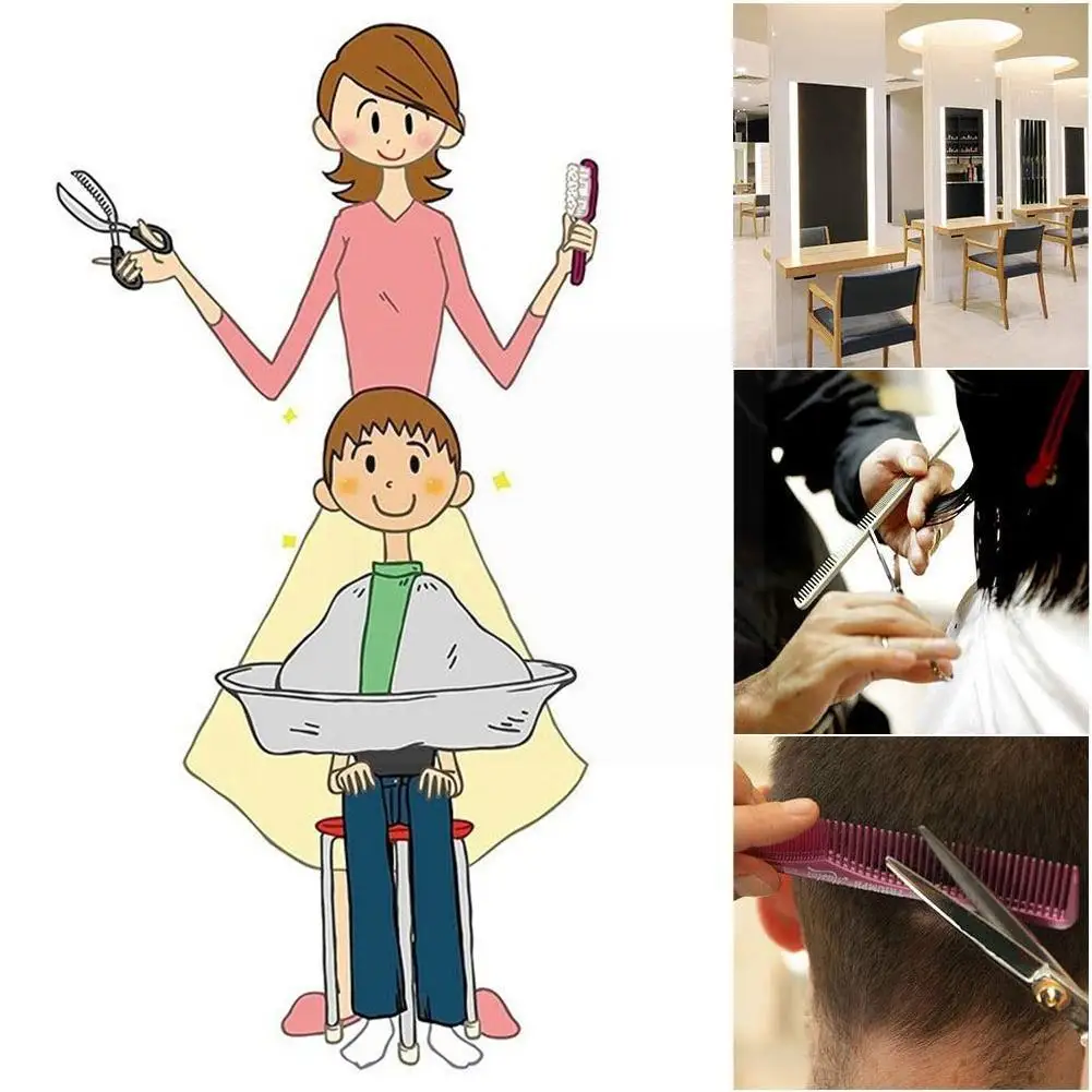 

Foldable Cutting Styling Cloak Wrap Salon Barber Gown Cape Cutting Hair Hairdresser Diy Tool Adult Hairdressing Cloak Umbre G8h2