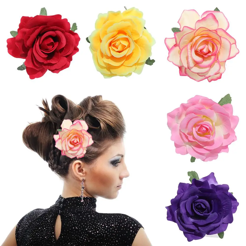 

Bridal Rose Flower Hairpin Brooch Wedding Bridesmaid Party Accessories Hair Clip