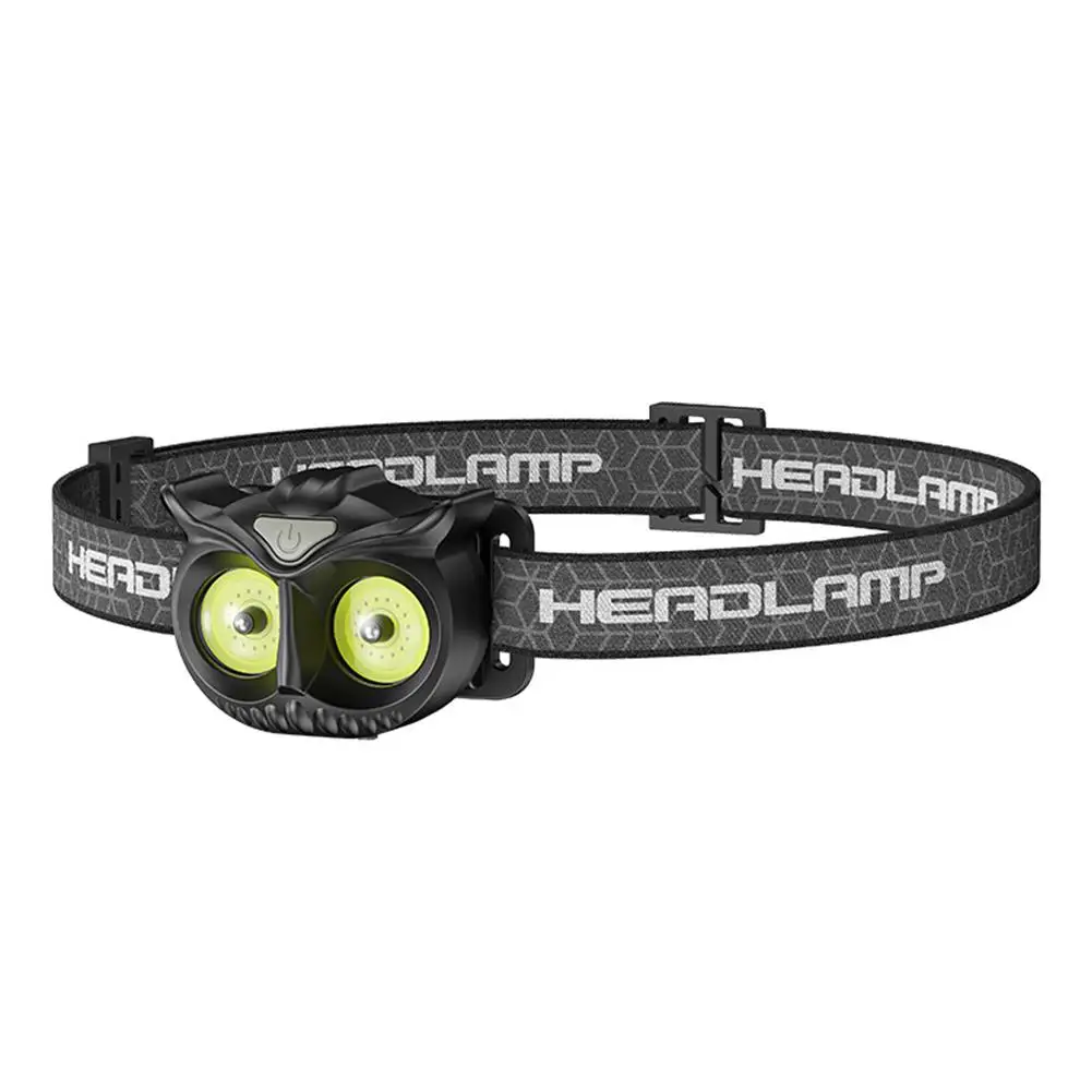 Светодиодная фара с совой и крючком водонепроницаемая перезаряжаемая через USB