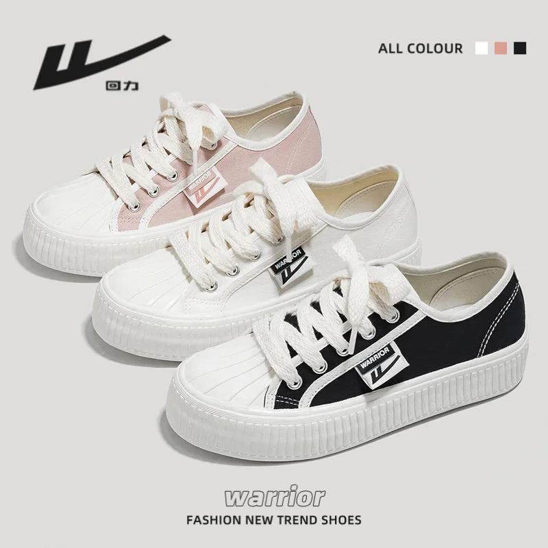 Кроссовки WARRIOR женские на толстой подошве Повседневные Удобные туфли с ракушками