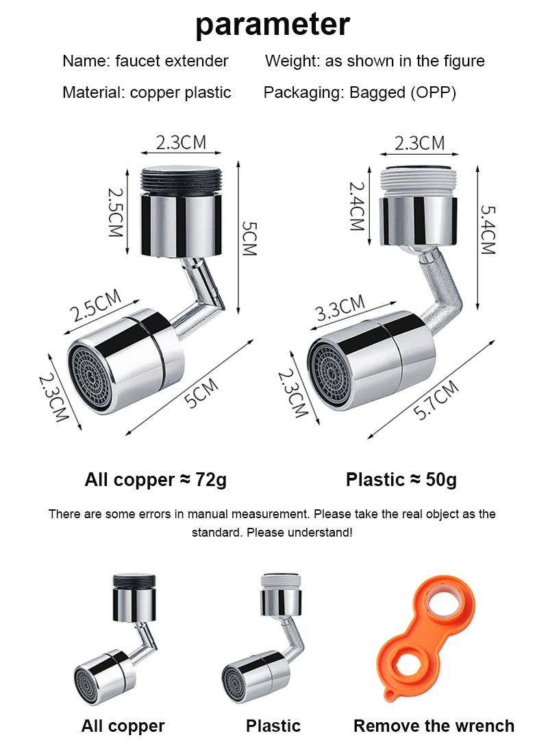 

Universal Splash Faucet Spray Head 360 Rotating Tap Filter Water Bubbler Faucet Extender Aerator Kitchen Bathroom Faucet Nozzle