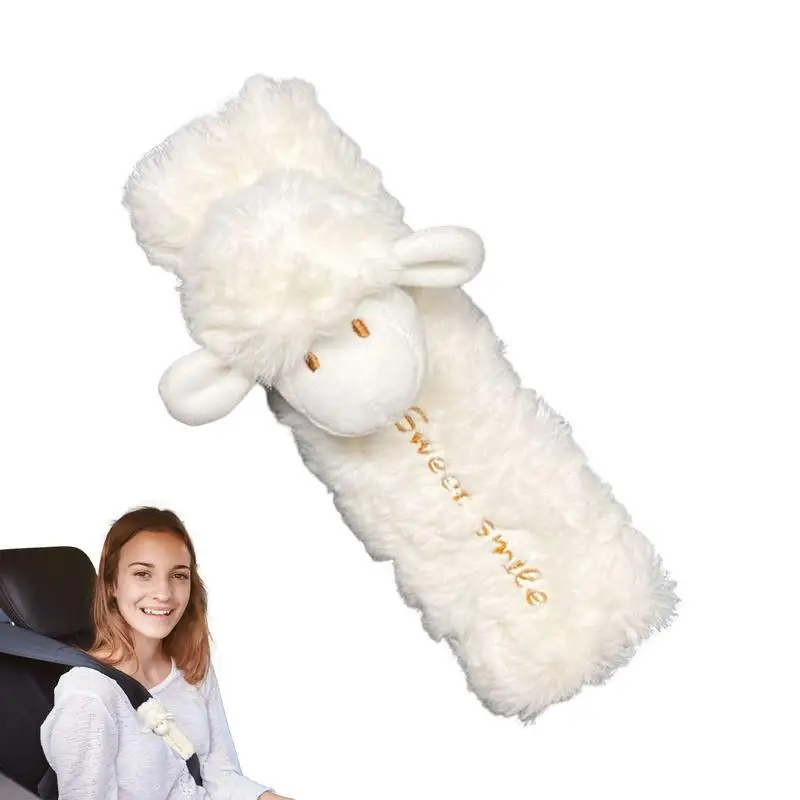 

Plush Car Tissue Box Cartoon Car Headrest Pillow 1Pc Plush Animal Car Tissue Dispenser / Pillow / Seat Belt Pad Cute Sheep Doll