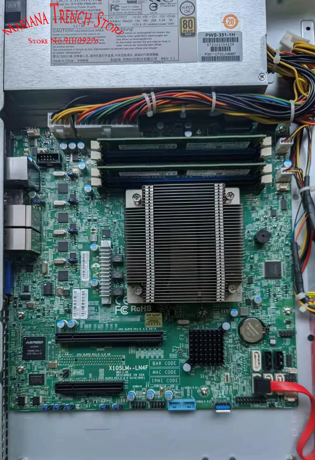 X10SLM +-LN4F для материнской платы Supermicro LGA1150 E3-1200 v3/v4 4-го поколения. Core i3 DDR3 ECC Quad Gigabit