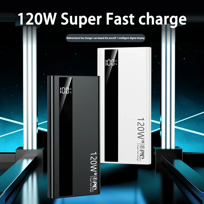 Xiaomi Power Bank 200000 mAh большой емкости 120 Вт Быстрая зарядка Наружный аварийный