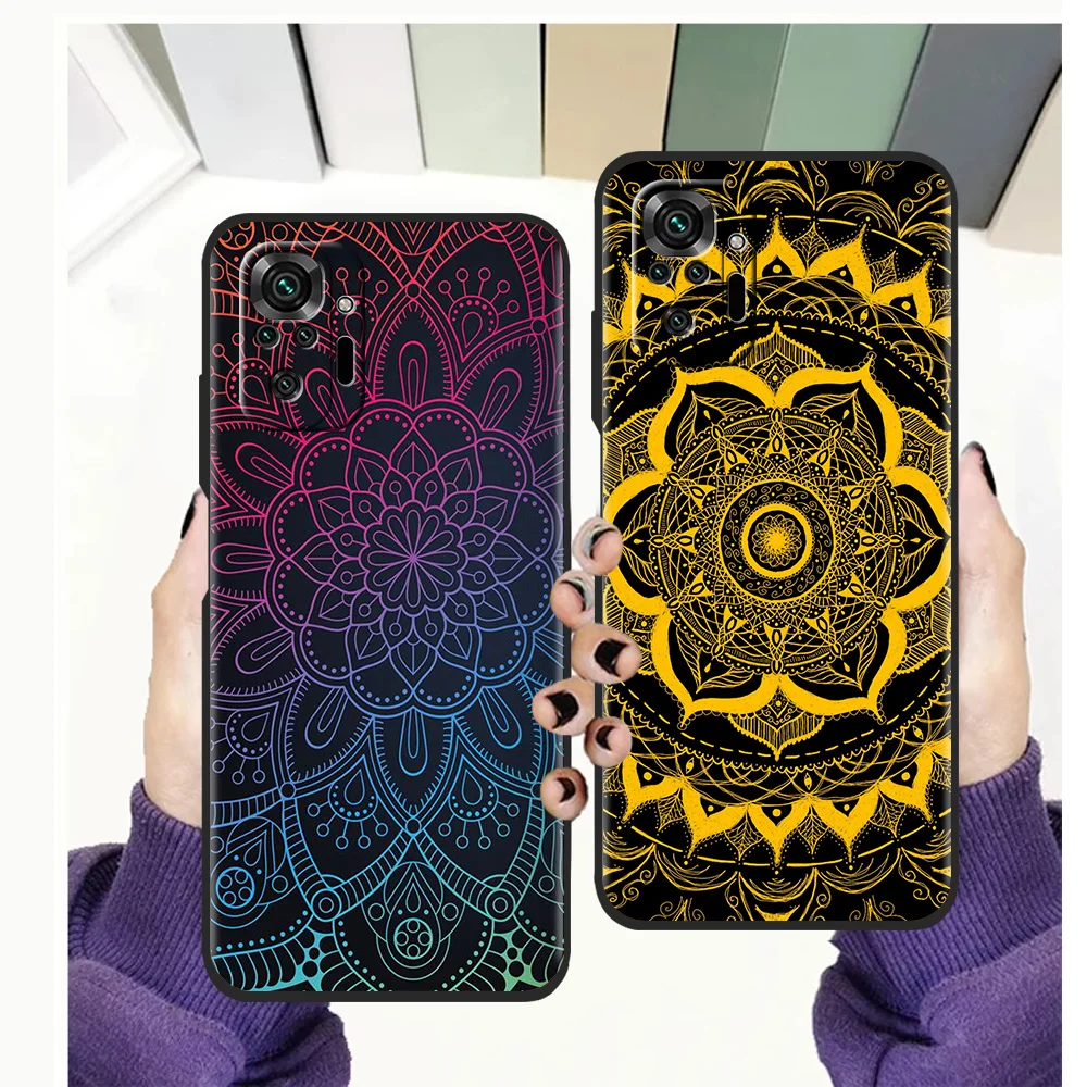 

Sexy Lace Mandala Flower Luxury Case For Redmi Note 11 Pro 10 9 9s 8 8T 7 Pro K40 Gaming 9A 9C 8 8A Pro Plus 5G Silicone Shell
