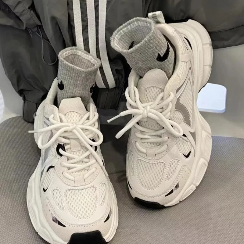 Women's Luxury Sneakers Mesh Breathable Shoes High Quality Fashion Sports Running Casual Ladies Fitness Vulcanize Shoes Baskets