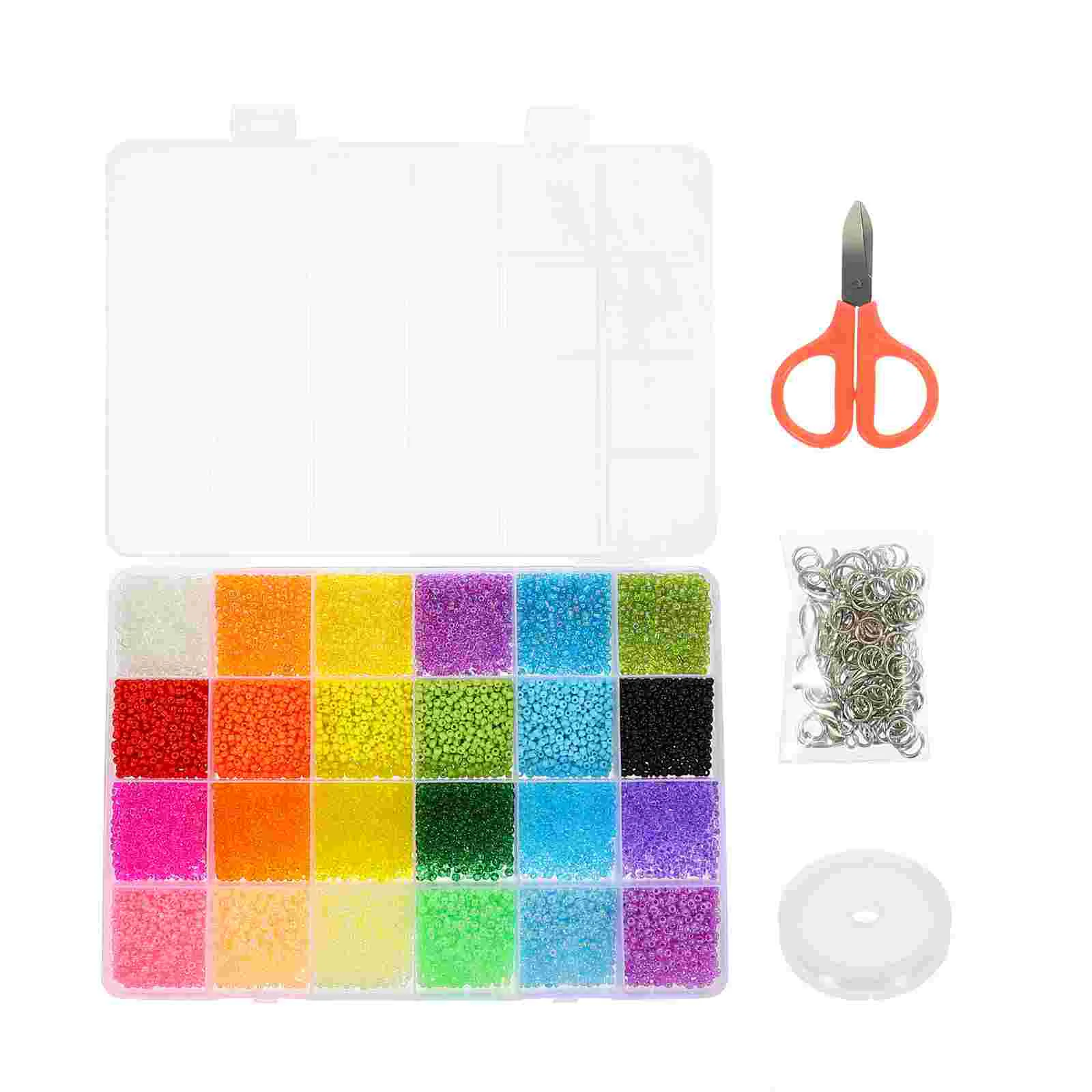 

Beads Jewelry Making Bracelet Glass Diy Kit Spacer Necklace Findings Charms Acrylic Craft Loose Bracelets Disc Strings Bead