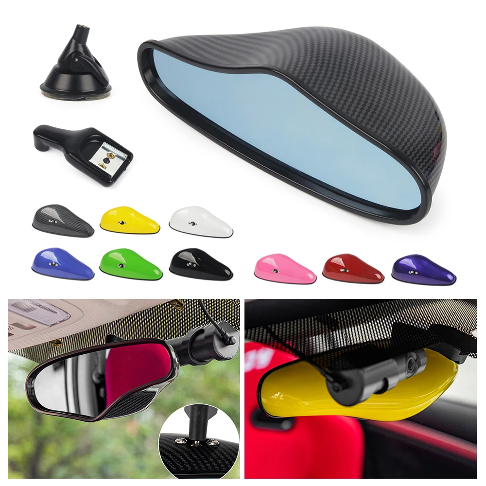 

Panoramic Rear View Mirror Universal Wide Angle Rear View Mirror with Suction Installation Car Interior Mirrors Rearview Mirror