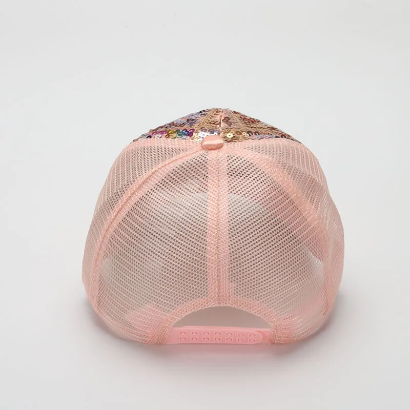 Кепка-бейсболка женская сетчатая модная повседневная бейсболка с блестками