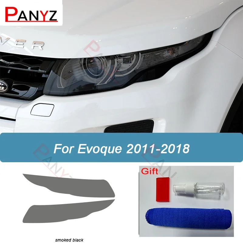 

Для Range Rover Evoque L538 2012-2018 защитная пленка для фар автомобиля дымчатый черный оттенок виниловая прозрачная наклейка из ТПУ