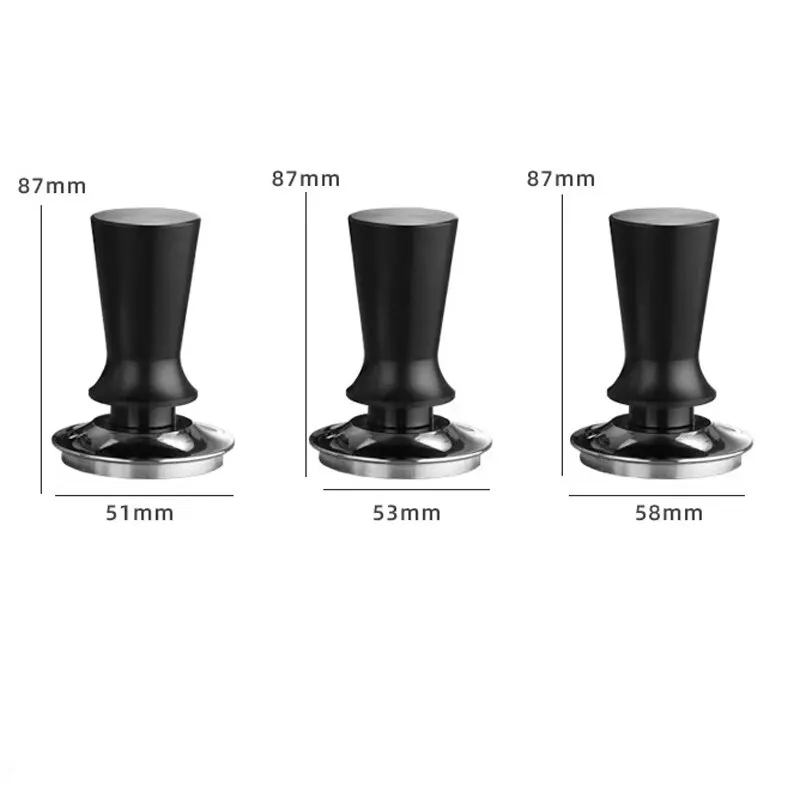 51mm 53mm 58mm Espresso Tamper Barista Coffee Tamper with Calibrated Spring Loaded Stainless Steel Tampers images - 6