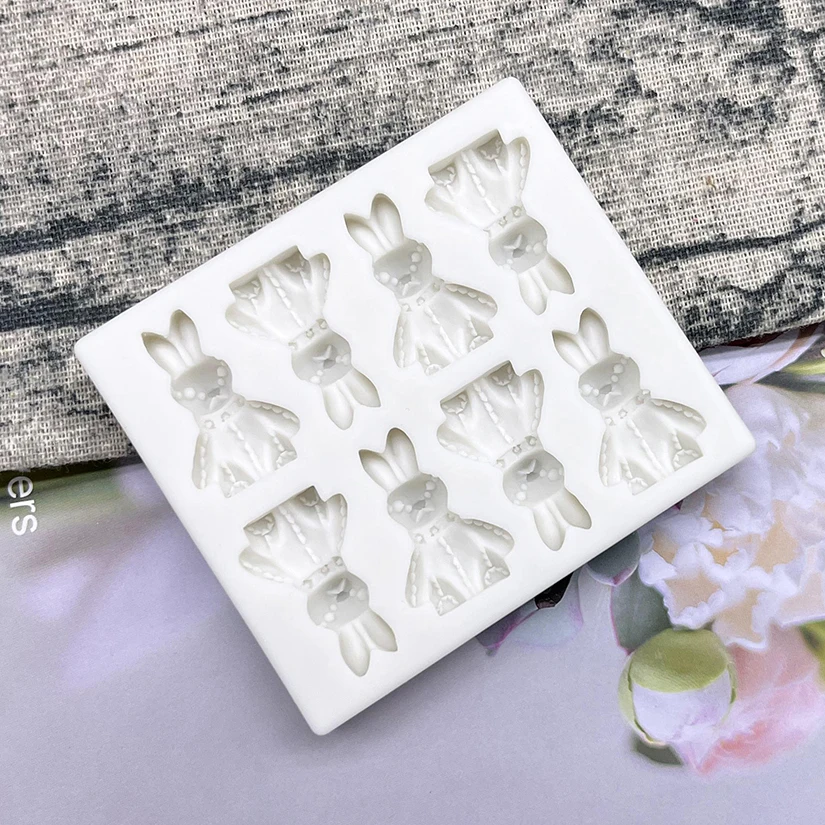 Пасхальный кролик силиконовая форма для выпечки тортов искусственные