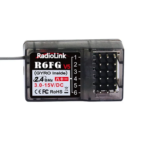 Приемник Radiolink R6FG V5 6-канальный 2 4 ГГц для радиоуправляемого автомобиля и лодки